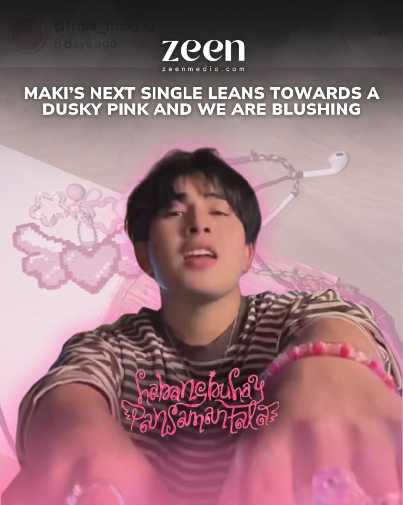 Maki’s Next Single Leans Towards a Dusky Pink and We are Blushing