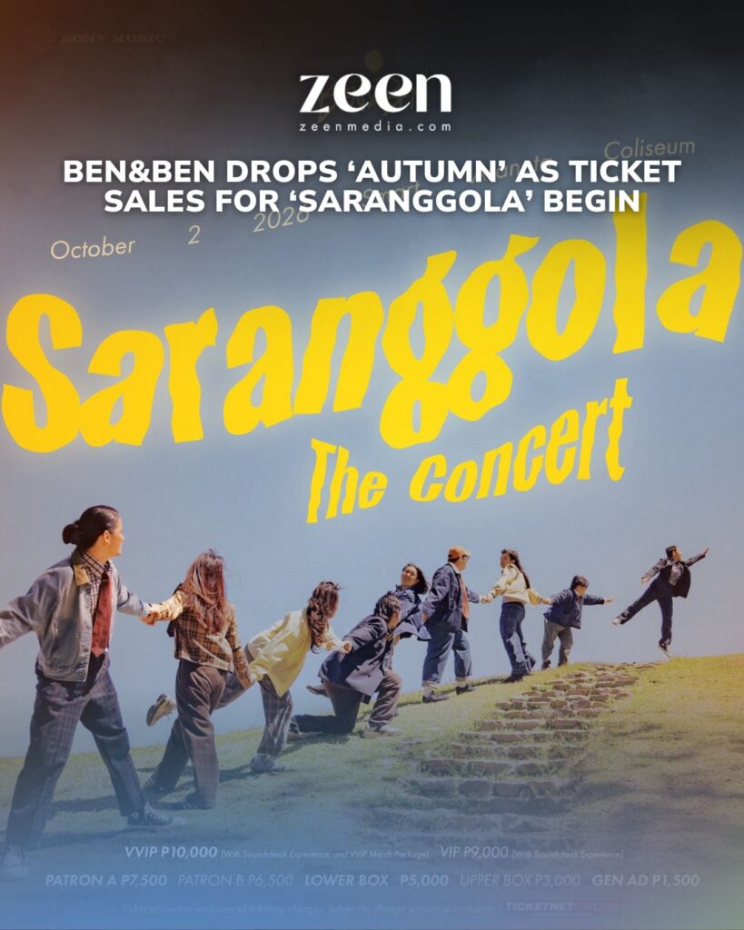 Ben&Ben drops ‘Autumn’ as ticket sales for ‘Saranggola’ begin