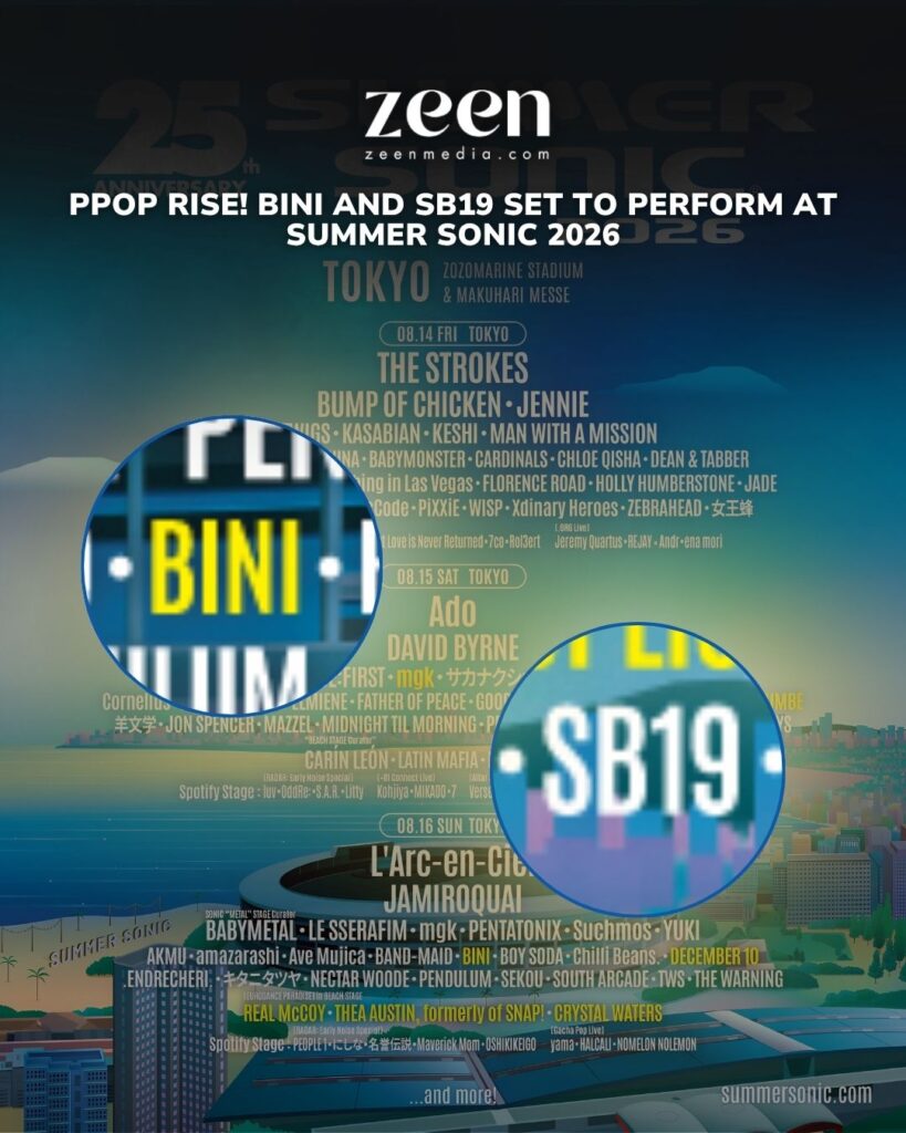 PPOP RISE! BINI and SB19 Set To Perform at Summer Sonic 2026