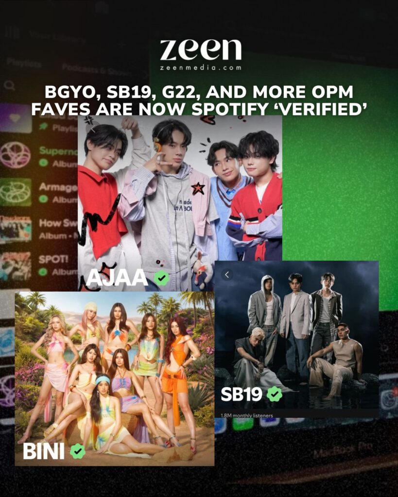 BGYO, SB19, G22, and more OPM faves are now Spotify ‘Verified’