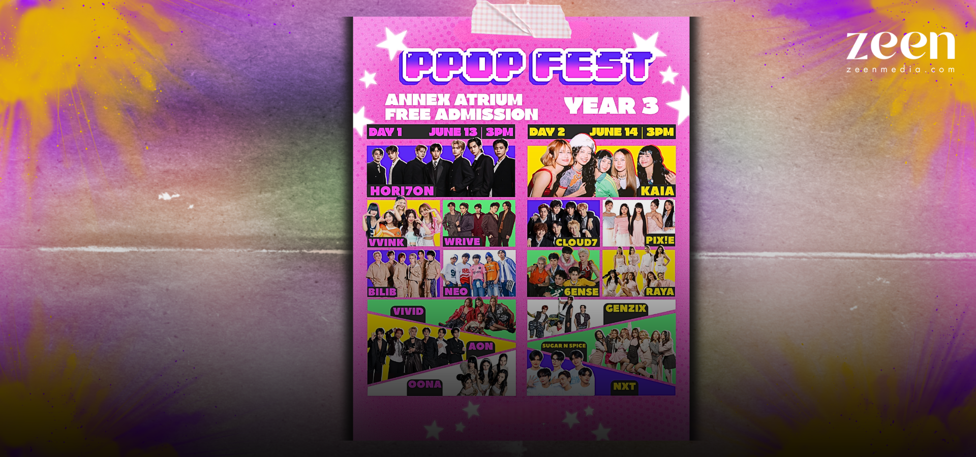 KAIA, HORI7ON, VVINK headline P-POP Fest Return