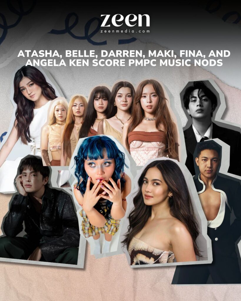 Atasha, Belle, Darren, Maki, FINA, and Angela Ken Score PMPC Music Nods