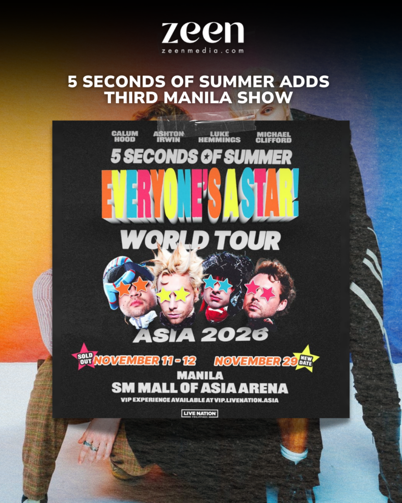 5 Seconds of Summer Adds Third Manila Show 