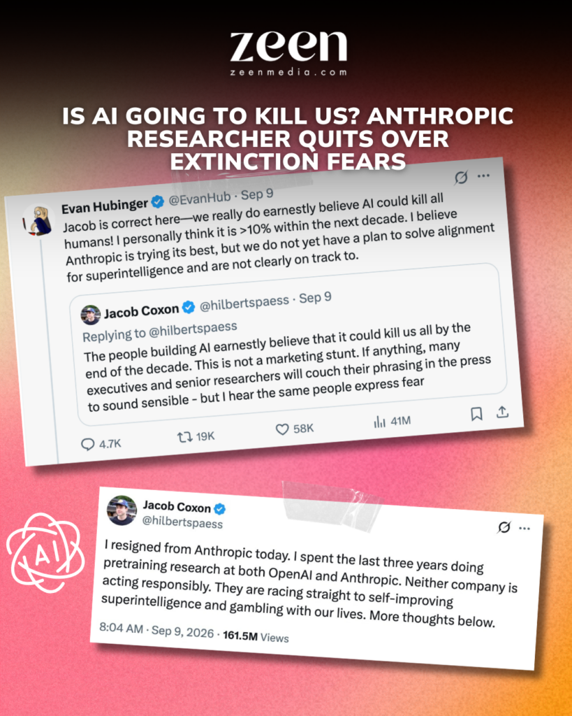 Is AI Going to Kill Us? Anthropic Researcher Quits Over Extinction Fears