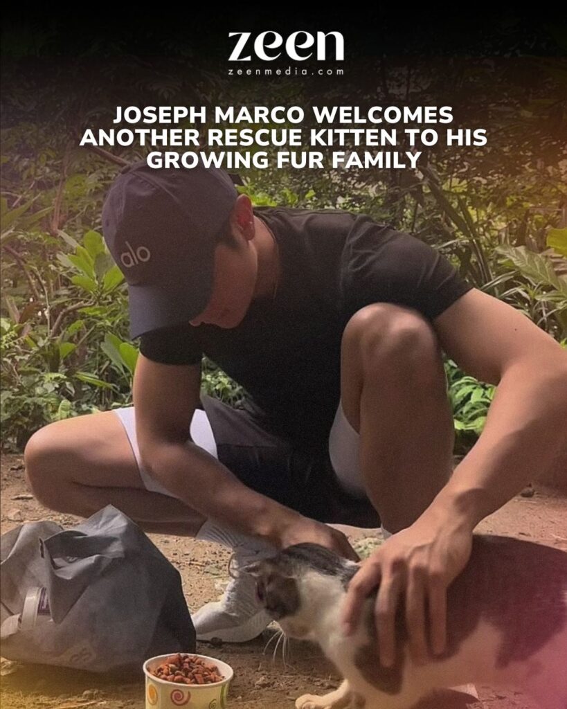 Joseph Marco Welcomes Another Rescue Kitten to His Growing Fur Family